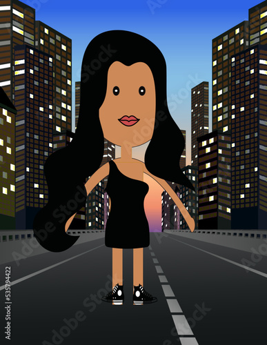 Character self-portrait of myself using adobe illustrator 