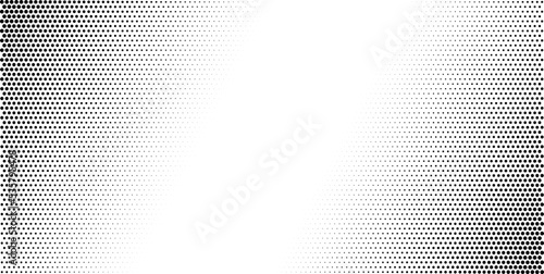 Halftone effect dotted gradient background. Vector abstract grunge texture, minimal pattern