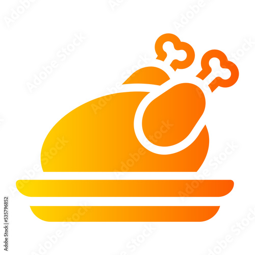 chicken gradient icon