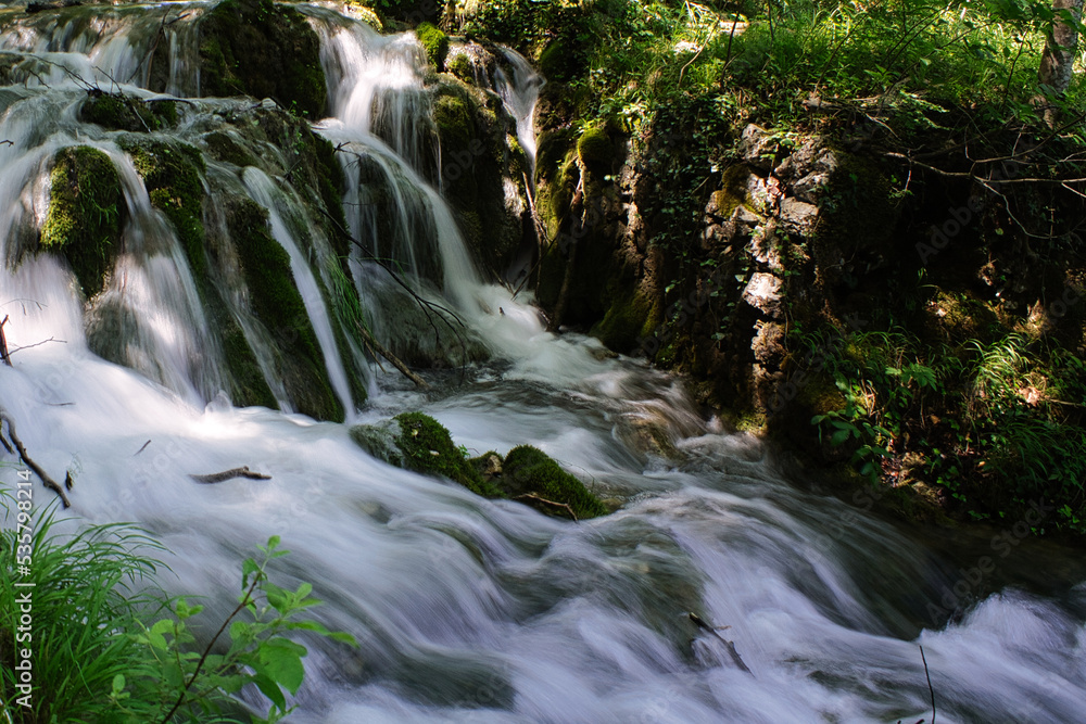 Fototapeta premium strong waterfall in a river