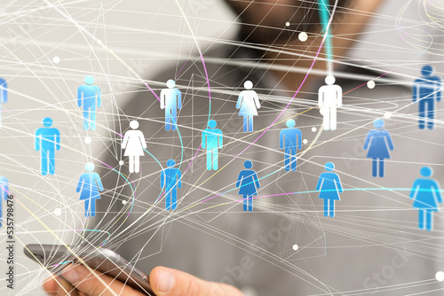 Global network. Blockchain....