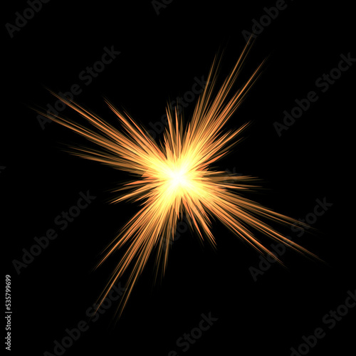 an orange explosion ray picture