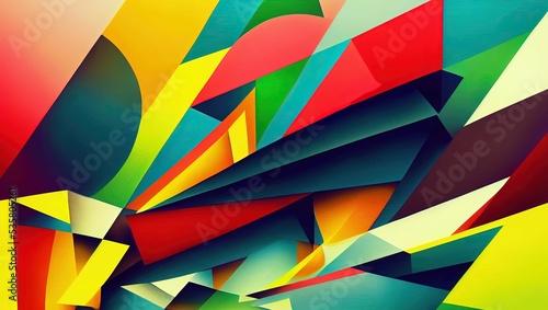 Fototapeta Naklejka Na Ścianę i Meble -  Colorful shapes as a background