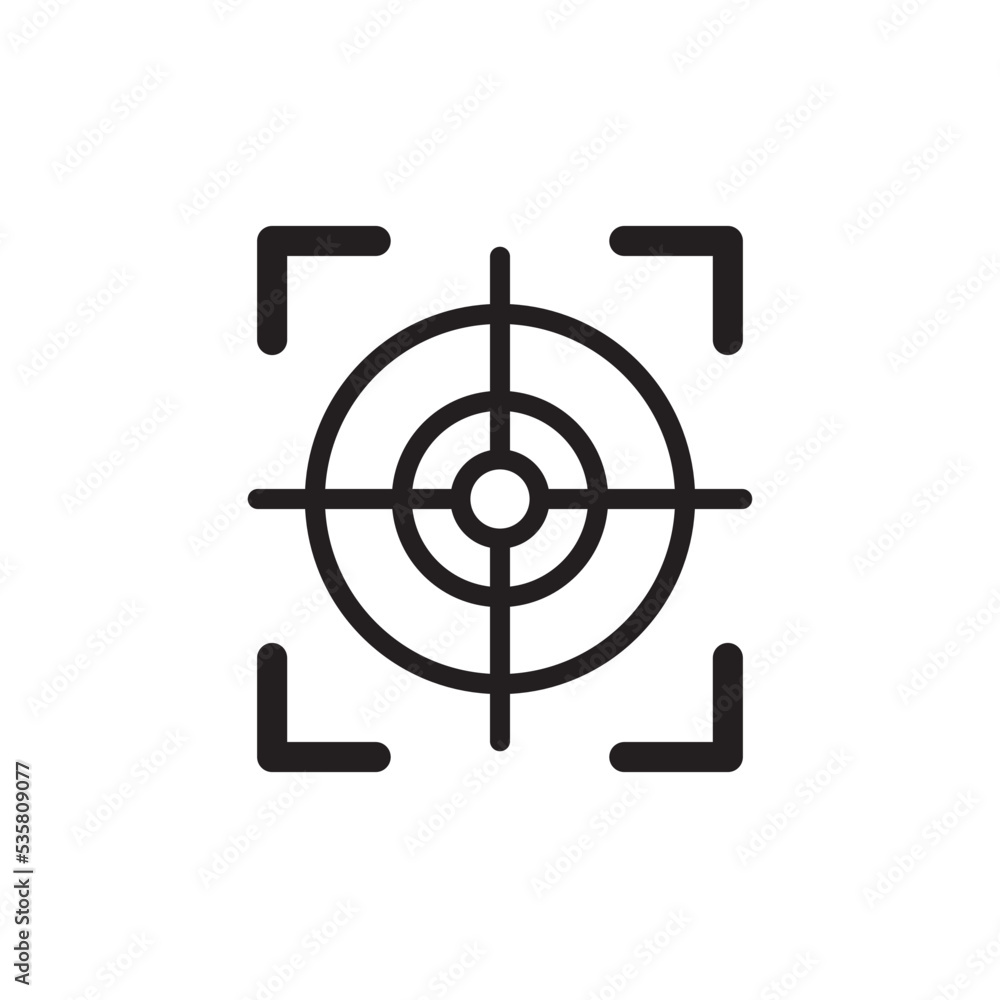 Focus Target Camera Icon Vector Logo Template Illustration Design Focus Target Camera Icon Vector Logo Template Illustration Design