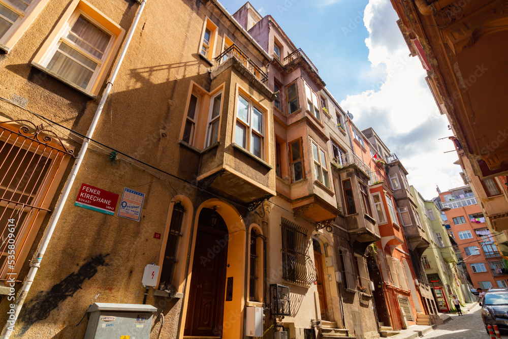 Ottoman house architecture in Balat district of Istanbul