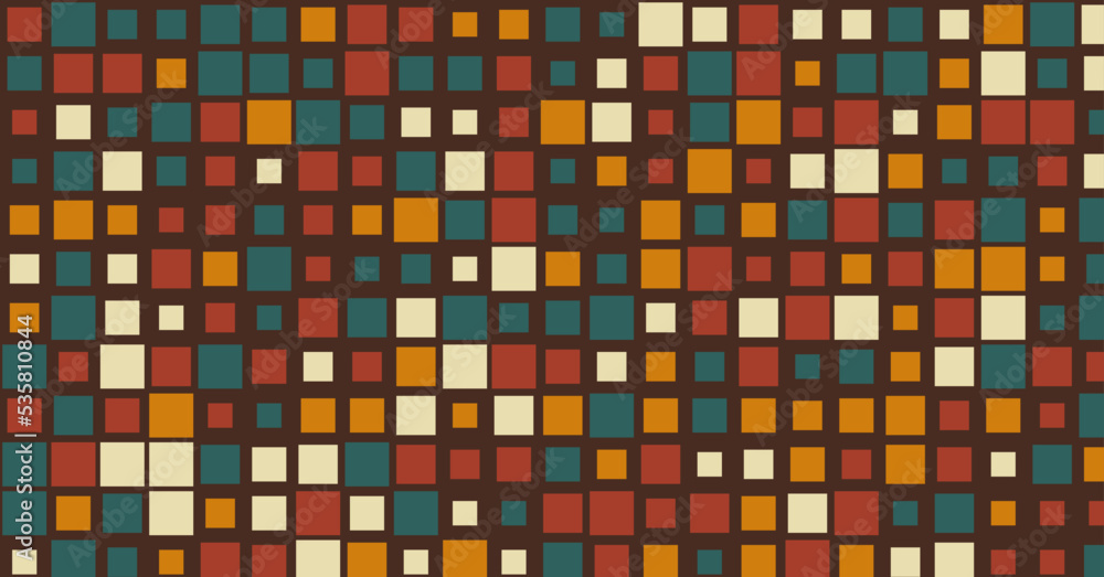 Fototapeta premium Abstract Color Halftone Dots generative art background illustration