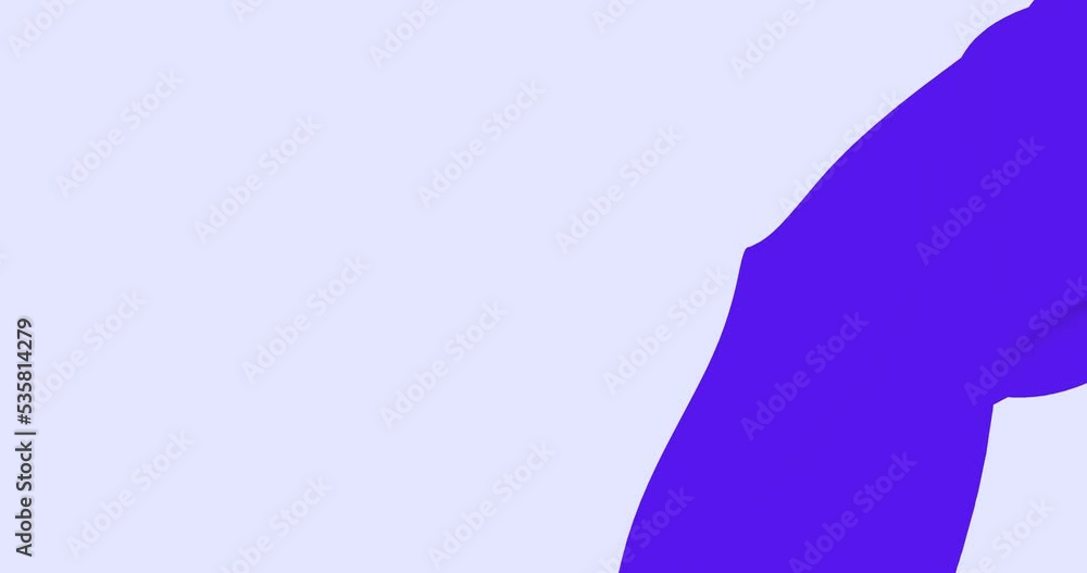 Abstract flat wave in looped animation with bright and vivid colors. Multicolor flat wave background. Decorative wave moving as fluid ink colored. Purple Blue band fluid on light violet background Abstract flat wave in looped animation with bright and vivid colors. Multicolor flat wave background. Decorative wave moving as fluid ink colored. Purple Blue band fluid on light violet background
