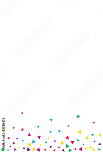 Falling Geometric Effect Vector White Background.
