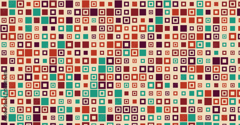 Fototapeta premium Abstract Color Halftone Dots generative art background illustration