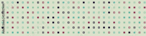 Abstract Color Halftone Dots generative art background illustration