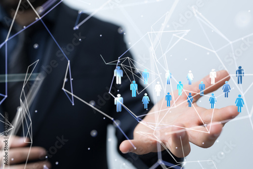 Global network. Blockchain....