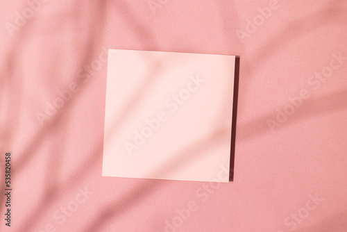 Business card present pink for celebration design. Greeting card template. Celebration banner. Festive gift box. Holiday banner design. Romantic background. Holiday wedding.