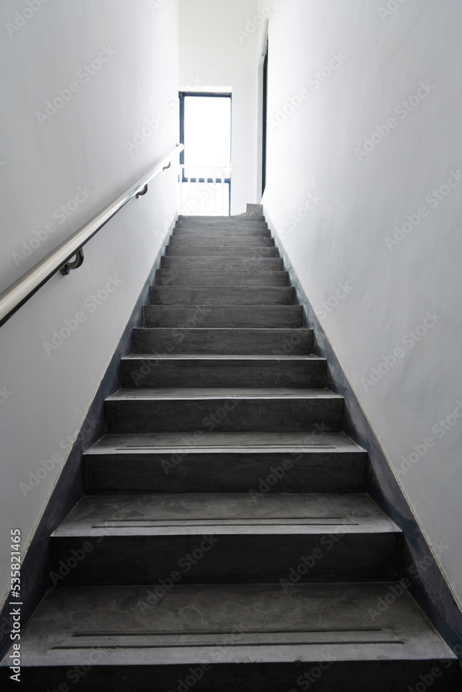 Empty staircase in modern building Empty staircase in modern building