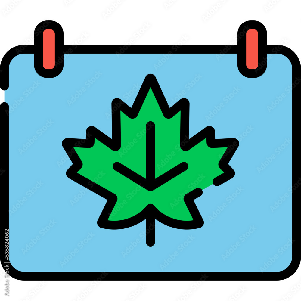 Thanksgiving Maple Leaf Calendar Icon Thanksgiving Maple Leaf Calendar Icon
