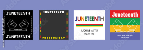 rectangle three color for juneteenth; 