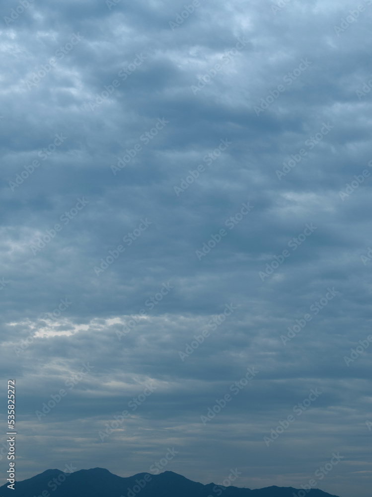 Background of storm clouds in the sky