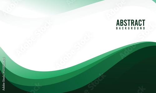 Smooth curve green wavy background, perfect for office, banner, company, landing page, background, social media wallpaper and more