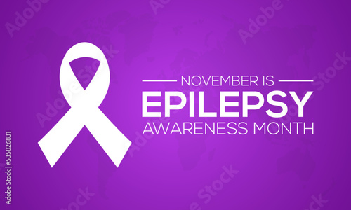 Vector illustration on the theme of Epilepsy Awareness Month is observed every year in during November.