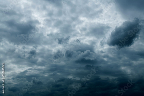 Dramatic sky with dark clouds © xy
