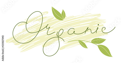 Organic eco bio fresh healthy product label