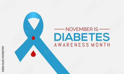 Vector illustration on the theme of National Diabetes Month is observed every year in during November.