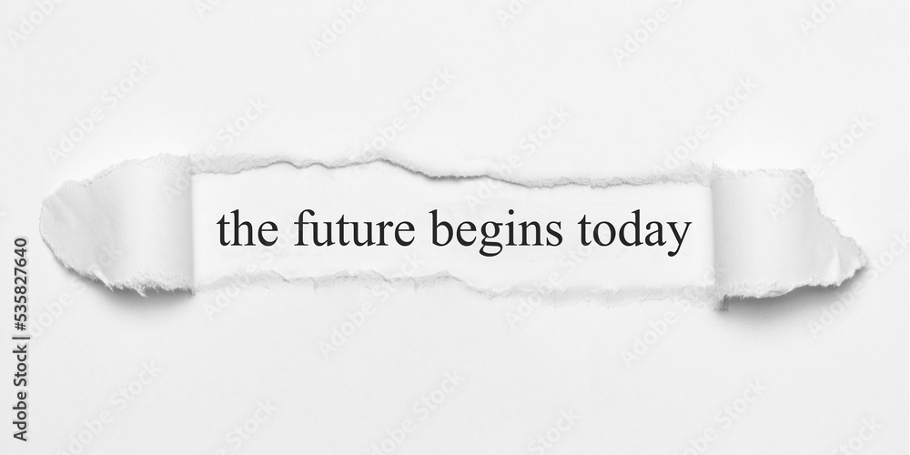 Obraz premium the future begins today 