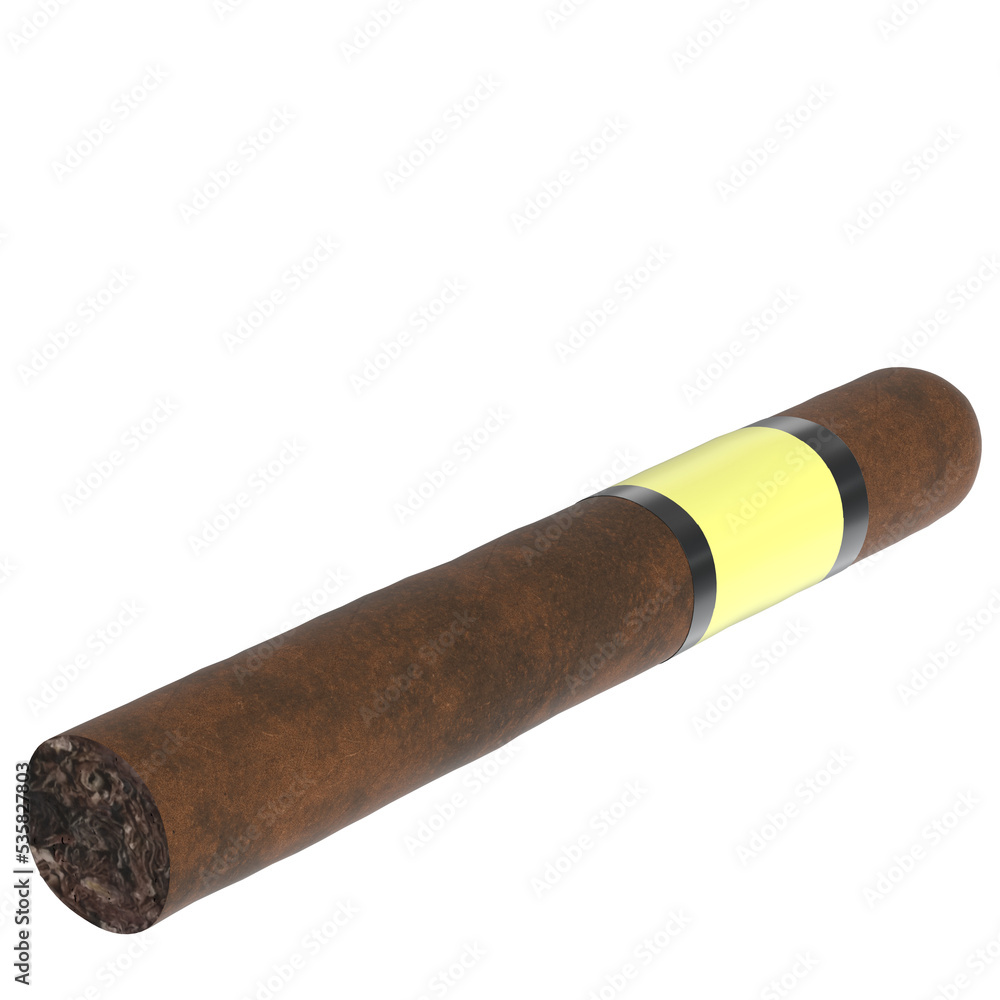 3d rendering illustration of a cigar 3d rendering illustration of a cigar