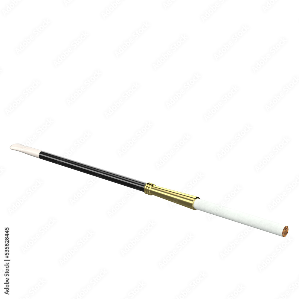 3d rendering illustration of a cigarette holder 3d rendering illustration of a cigarette holder