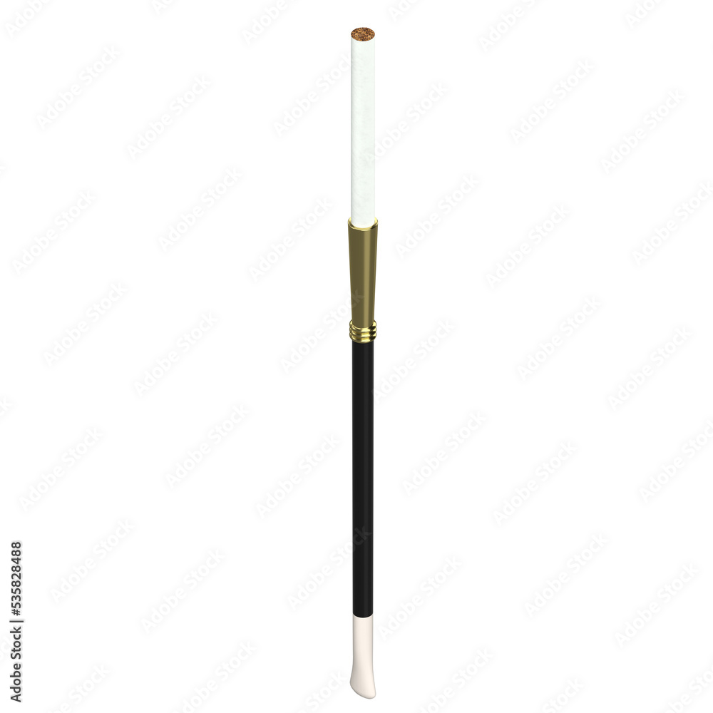 Naklejka premium 3d rendering illustration of a cigarette holder