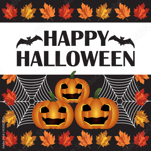 Happy Halloween ! Greeting card. Vector illustration II.
