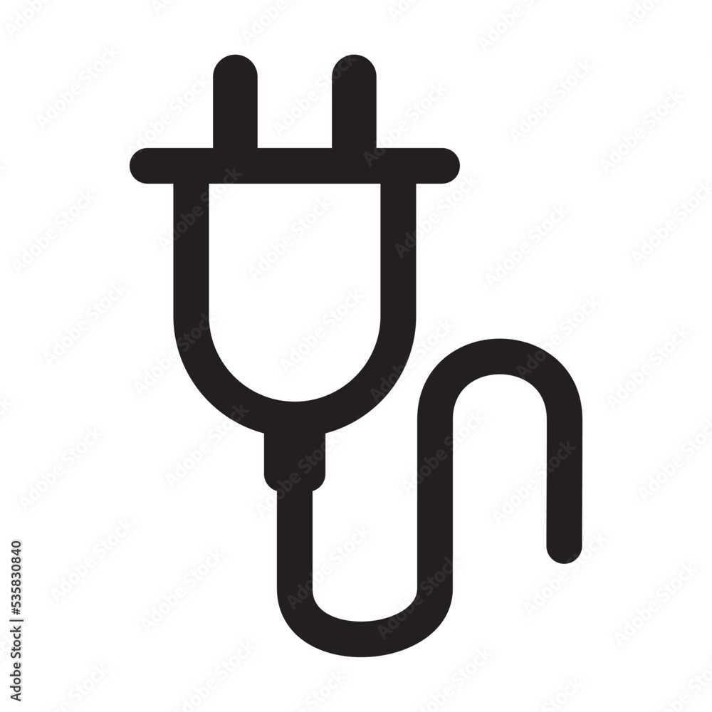 Plug Electric Cable Wire Icon Vector Illustration Design Plug Electric Cable Wire Icon Vector Illustration Design