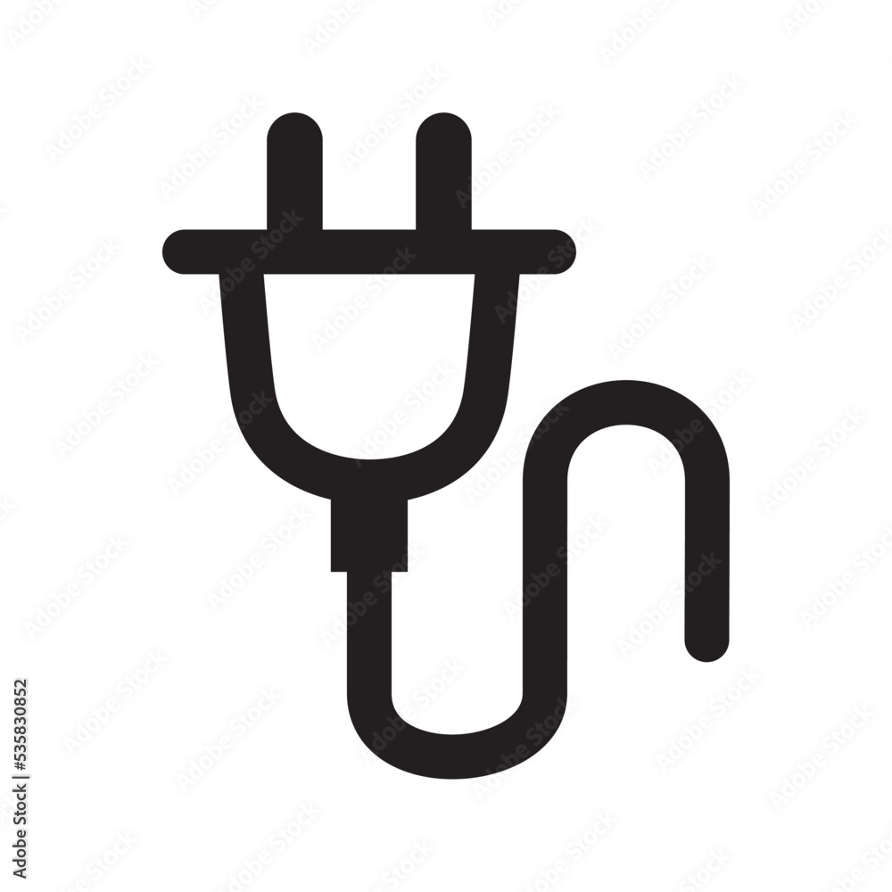 Plug Electric Cable Wire Icon Vector Illustration Design Plug Electric Cable Wire Icon Vector Illustration Design