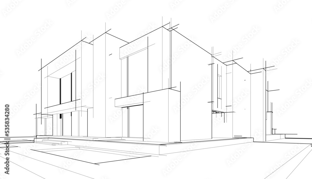 architecture vector 3d illustration architecture vector 3d illustration