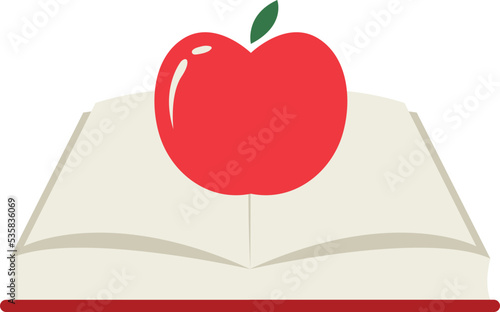 Book And Apple back To School