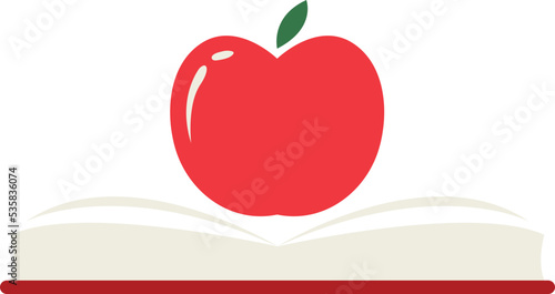 Book And Apple back To School