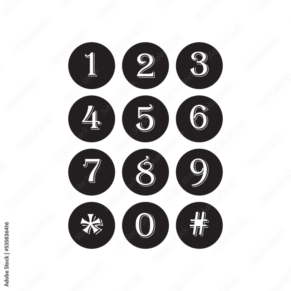 Telephone Keyboard Icon Vector Illustration Flat Design Telephone Keyboard Icon Vector Illustration Flat Design