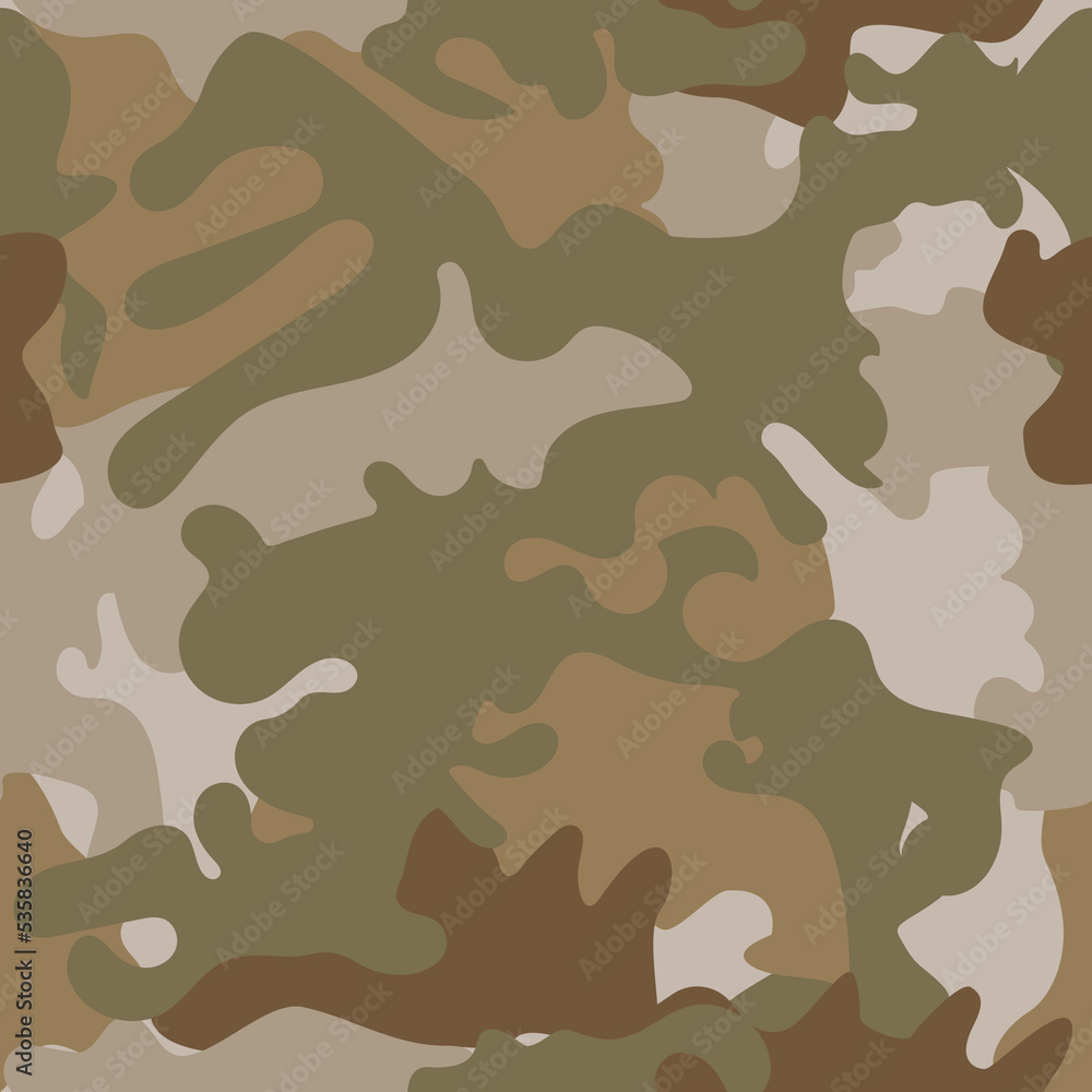 Camouflage seamless pattern. Khaki texture. Camouflage seamless pattern. Khaki texture.