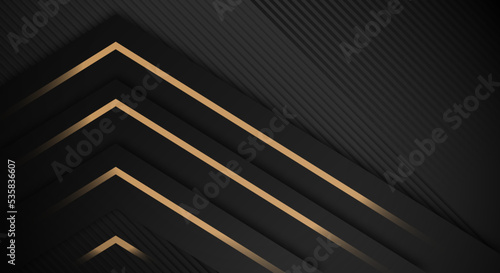 Abstract Golden Luxury Backgrounds Geometric Graphic Element with Copy Space for Text or Message