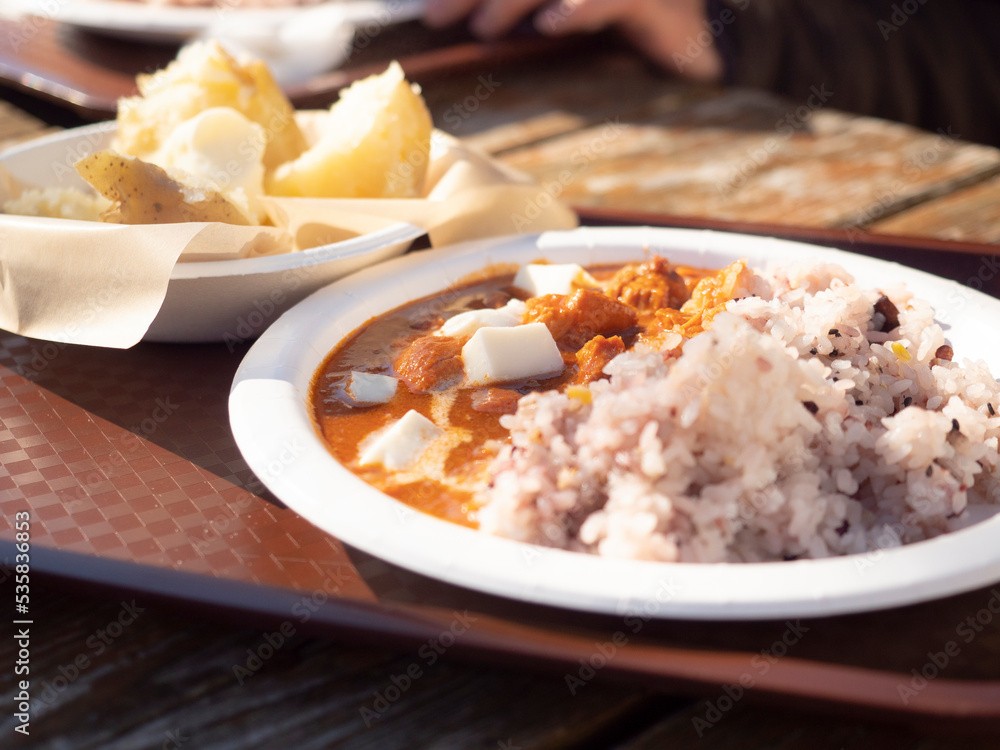 朝霧高原のバターカレー 朝霧高原のバターカレー