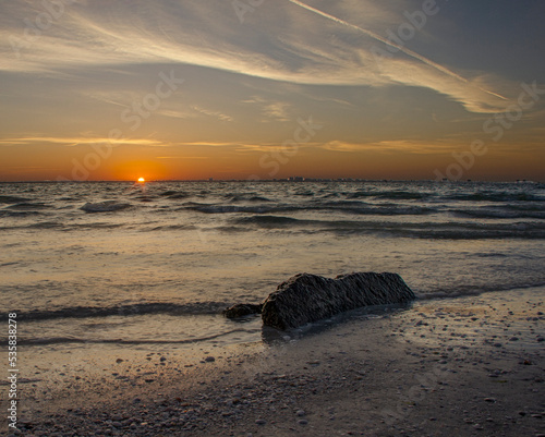 Sanibel Island Rock at Sunrise