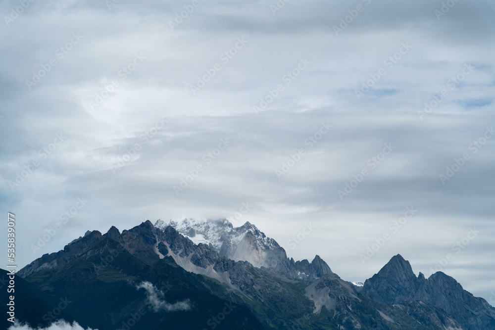 Beautiful landscape of Yulong snow mountain Beautiful landscape of Yulong snow mountain