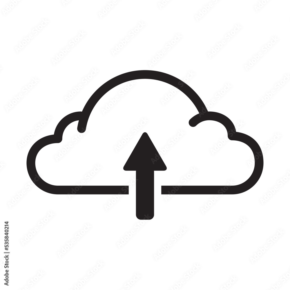Cloud Upload File Storage Icon Vector Illustration Design Cloud Upload File Storage Icon Vector Illustration Design