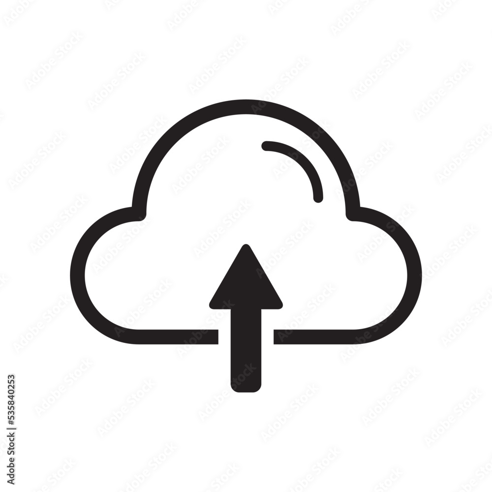 Cloud Upload File Storage Icon Vector Illustration Design Cloud Upload File Storage Icon Vector Illustration Design