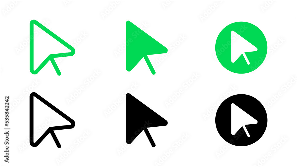 Art illustration icon symbol of cursor computer phone web Art illustration icon symbol of cursor computer phone web