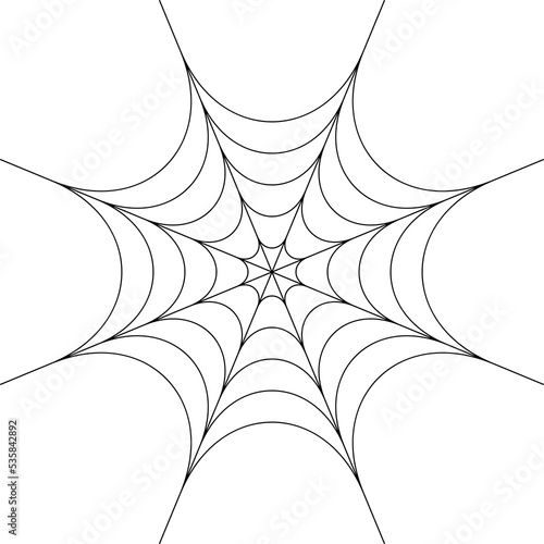 Foto spider web isolate , halloween concept