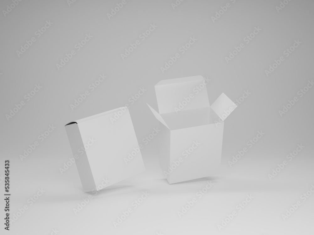 Open box packaging mockup Open box packaging mockup