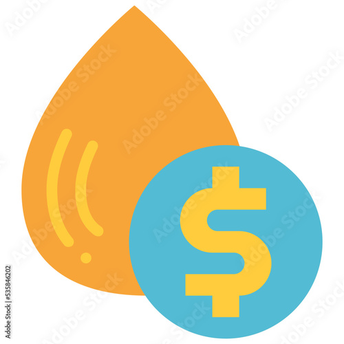 oil price flat icon