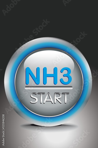 Startbutton NH3 blau