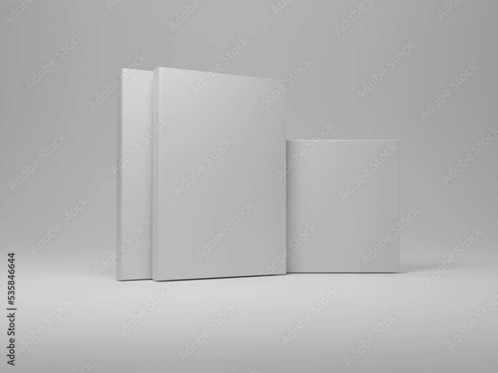 Book cover mockup 3d rendering Book cover mockup 3d rendering