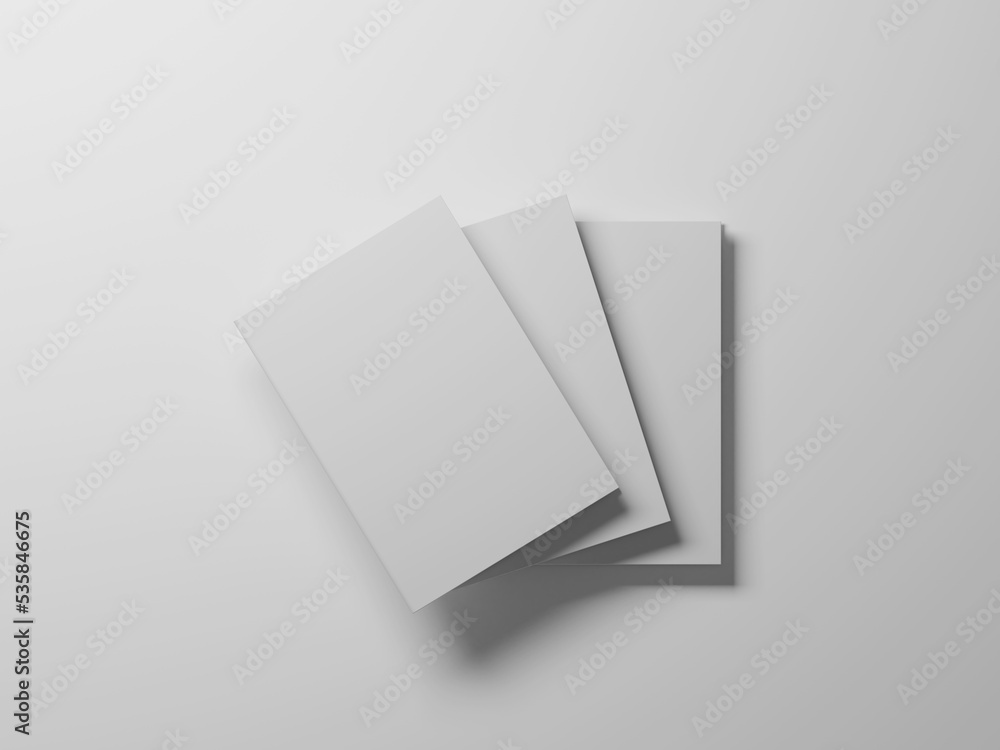 Book cover mockup 3d rendering Book cover mockup 3d rendering